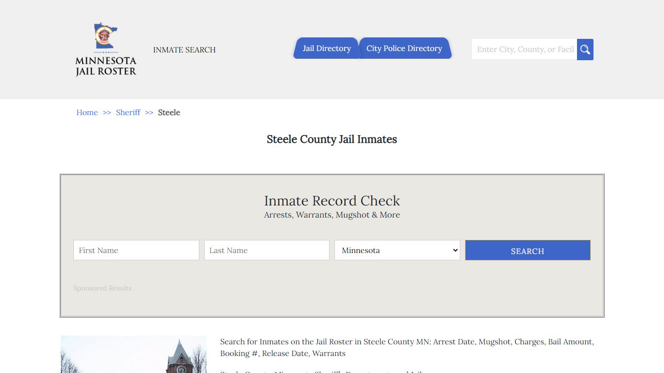 Steele County Jail Inmates | Jail Roster Search