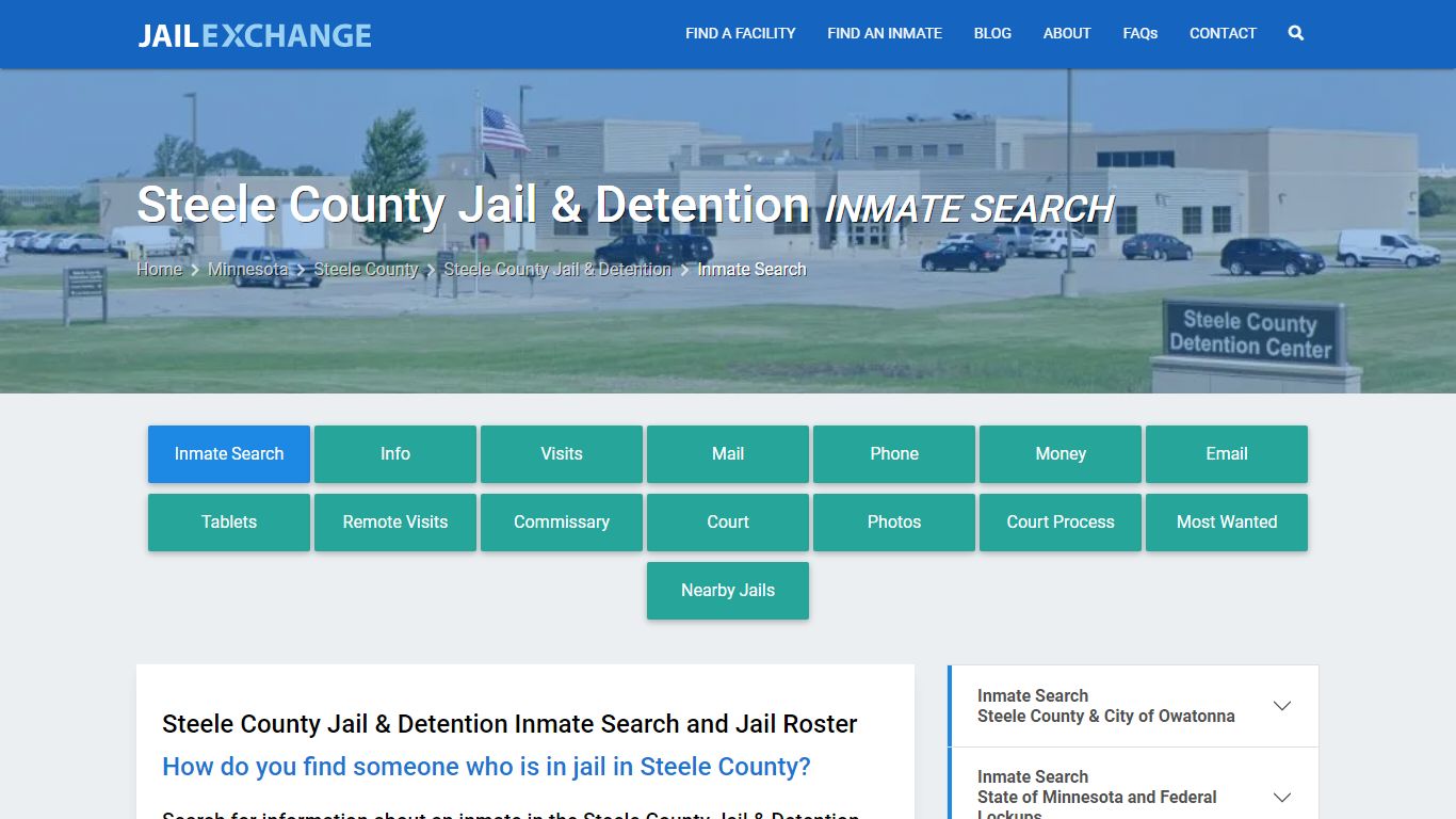Steele County Jail & Detention Inmate Search - Jail Exchange