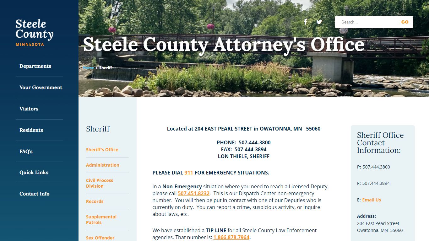 STEELE COUNTY SHERIFF'S OFFICE